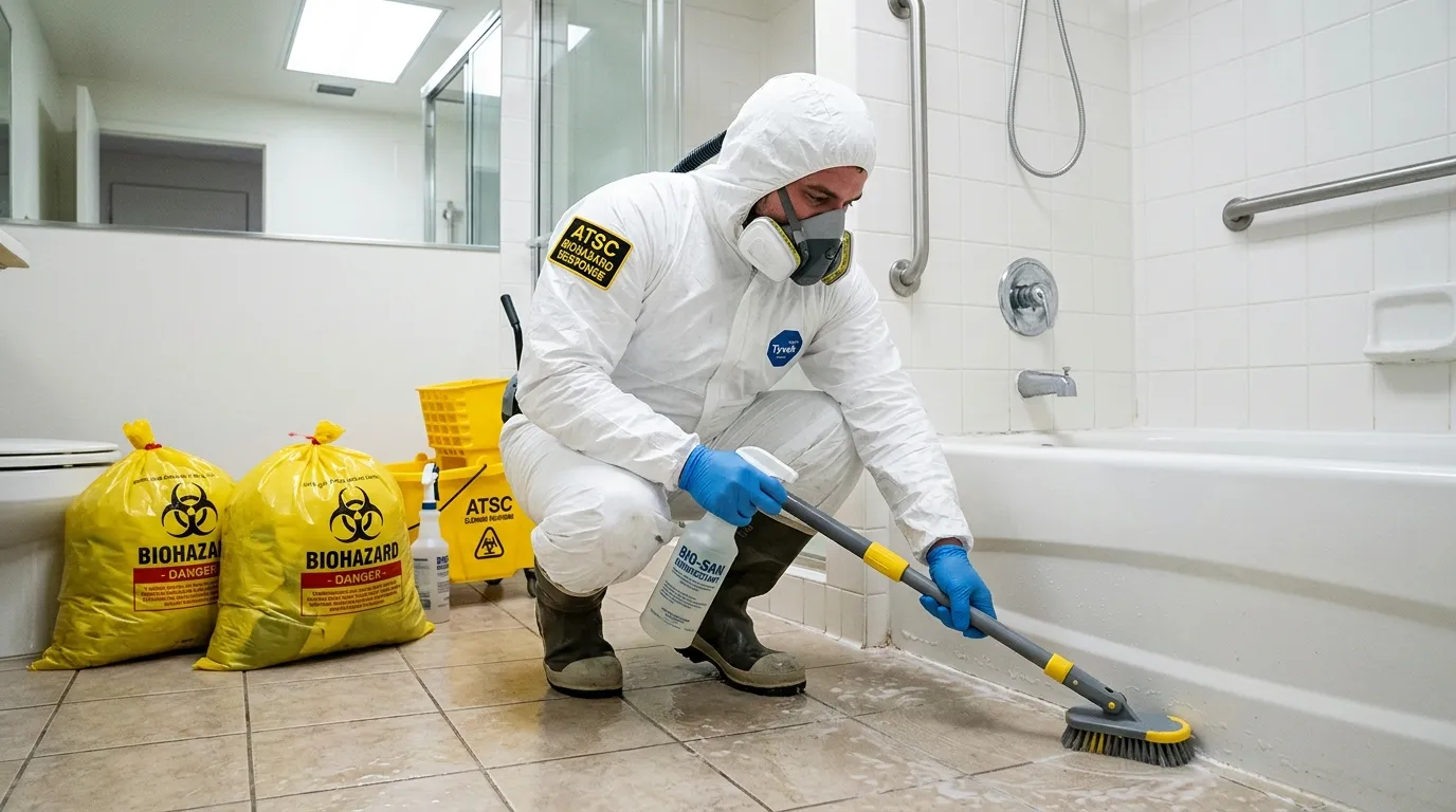 Decontamination equipment deployed for Blood Cleanup in Woodburn